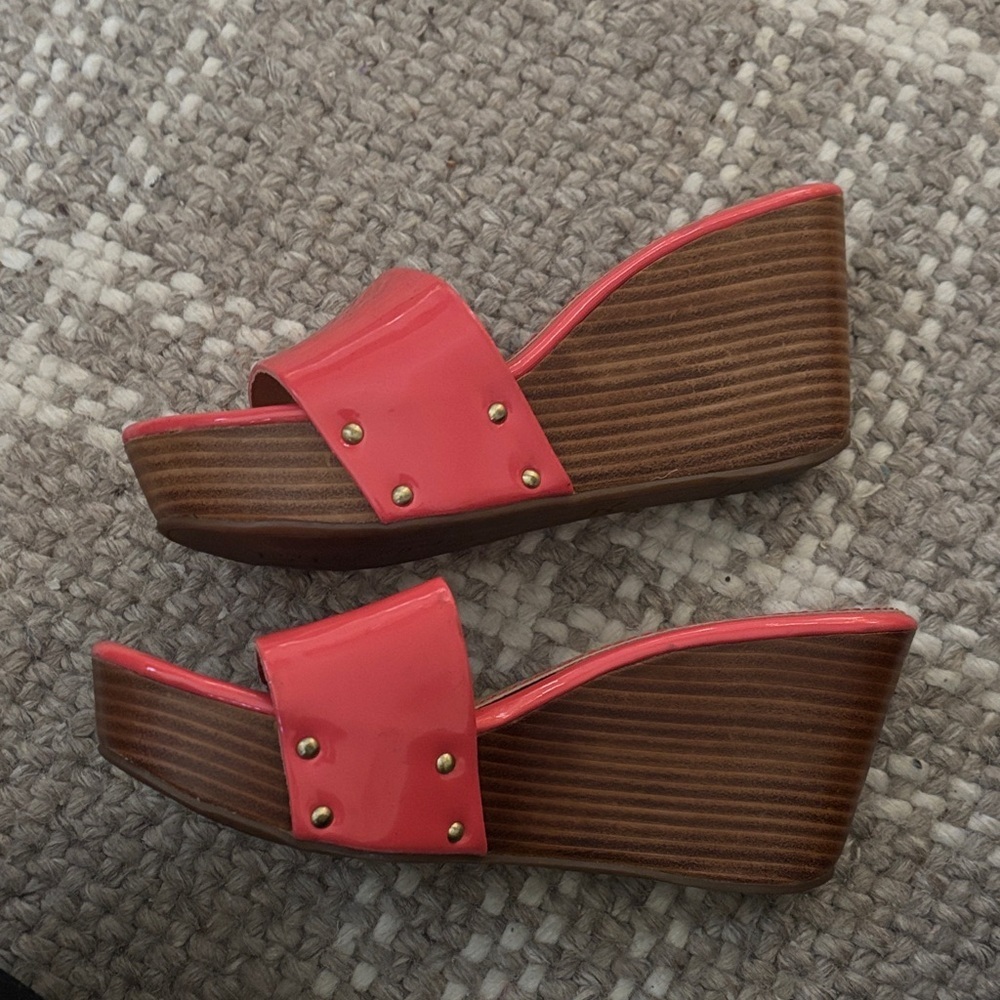 Splendid Coral Slide Sandals - Picture 3 of 4